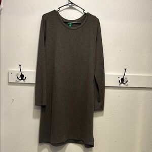 Elegant Olive Green Dress